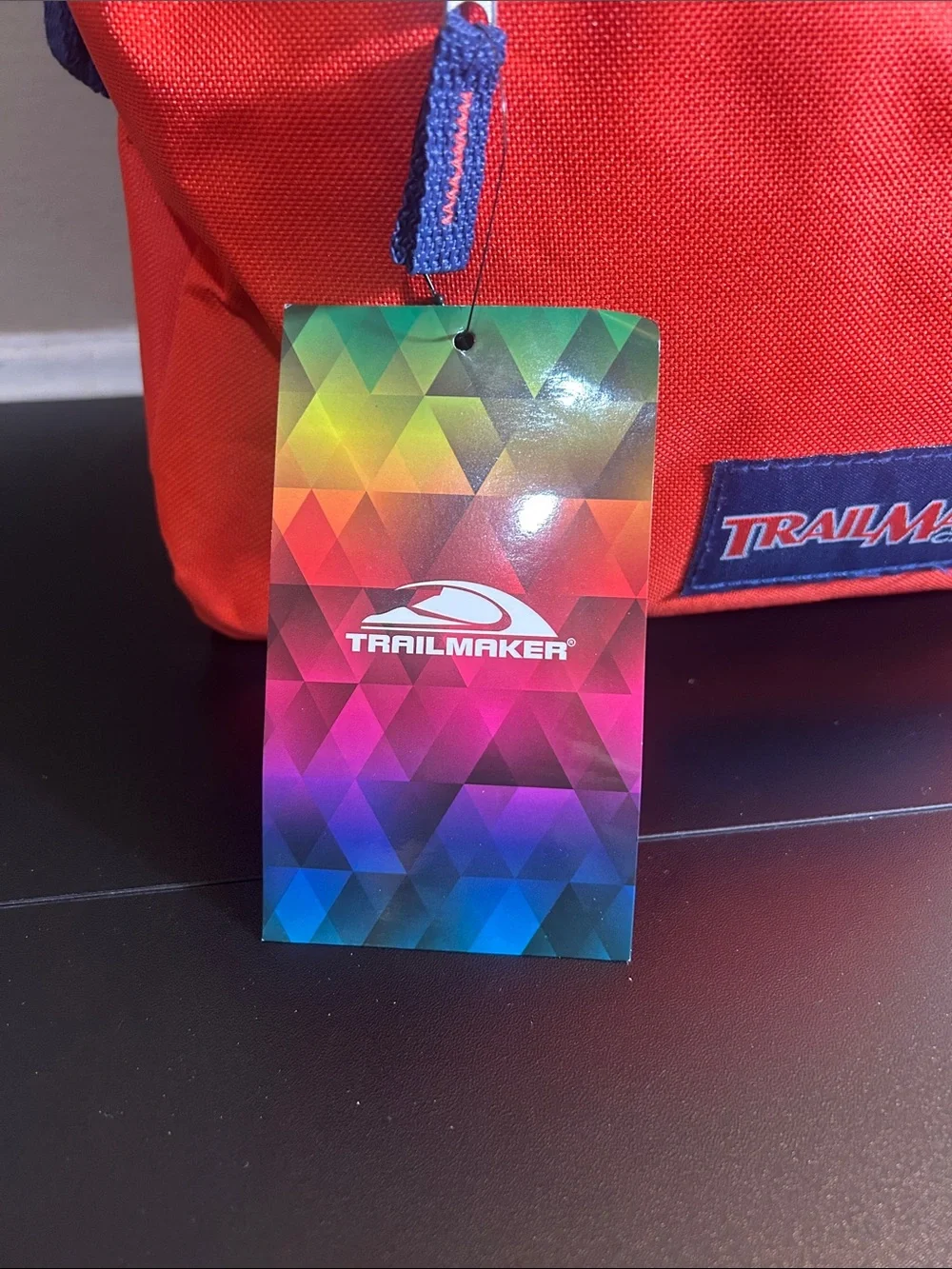 Trail Maker Classic Two-Tone Navy and Orange Backpack School Bag